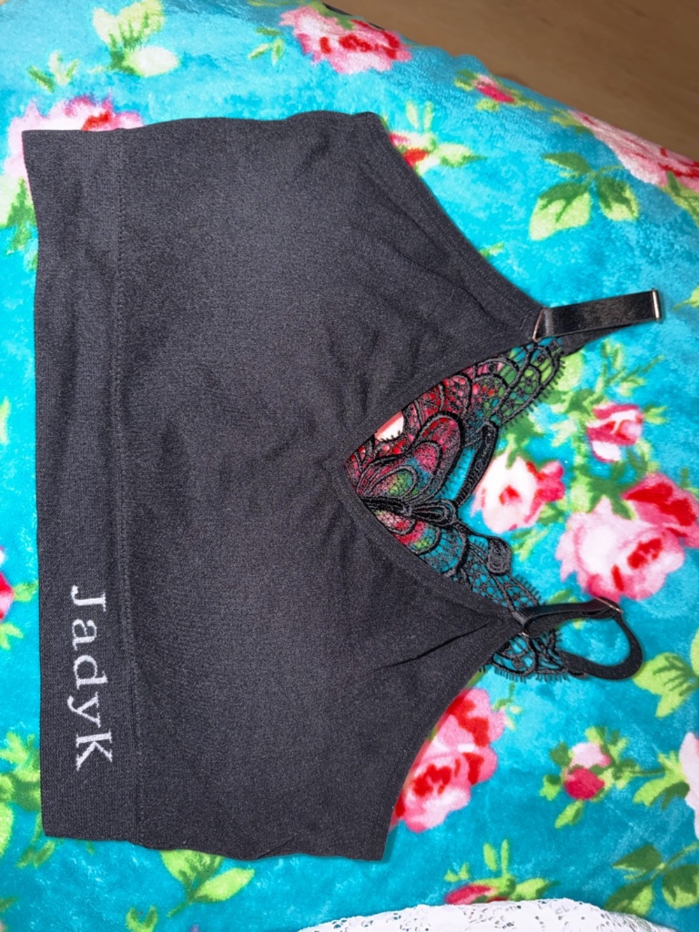 Large Jady K Jules bralette with Black Lace-Trim